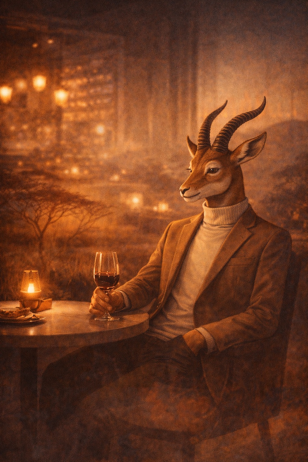 “I imagine the savannah. Not as escape. As memory.”