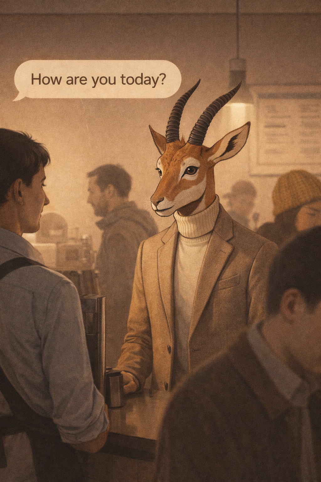 Vizt making small talk